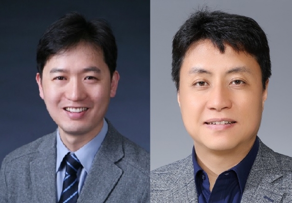 박병국(왼쪽) 카이스트 교수와 최승문 포스텍 교수. (사진제공=삼성전자)