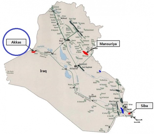 이라크 아카스 가스전 (이미지=산업통상자원부)