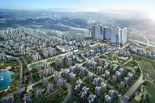 내년 개통되는 김포도시철도의 최대 수혜지로 꼽히는 ‘디원시티’는 지식산업센터 397실, 상업시설 90실, 기숙사 180실로 구성됐다. (사진제공=디원시티)