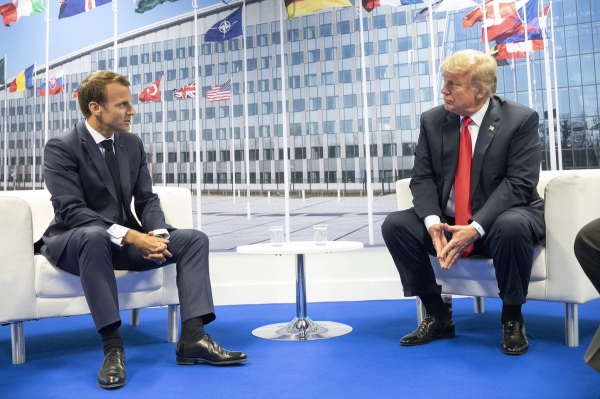 에마뉘엘 마크롱(왼쪽) 프랑스 대통령과 도널드 트럼프 미국 대통령 (사진=트럼프 페이스북)