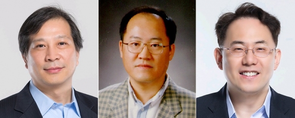 김형섭(왼쪽부터) 삼성전자 부사장, 박재홍 부사장, 송두헌 부사장.