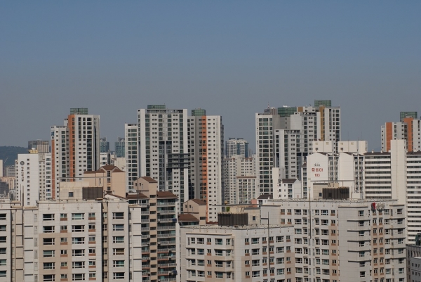 아파트 단지가 밀집한 서울 성북구 전경