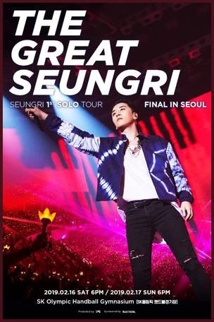 옥션이 승리 솔로 콘서트 ‘SEUNGRI 1st SOLO TOUR [THE GREAT SEUNGRI] FINAL IN SEOUL’ 티켓을 단독 판매한다. (사진제공=옥션)