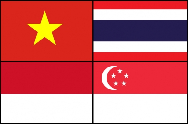 대안으로 떠오르는 동남아시아 4개국. (시계방향으로)베트남, 태국, 싱가포르, 말레이시아