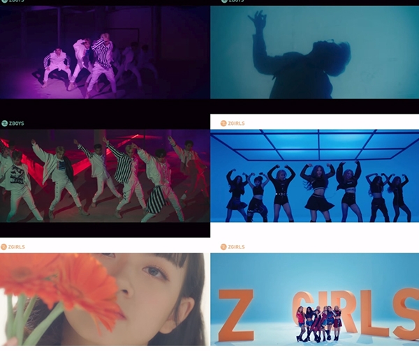 Z-BOYS&Z-GIRLS 데뷔곡 MV가 유튜브 조회수 600만을 돌파했다. (사진=뮤직비디오 캡처)