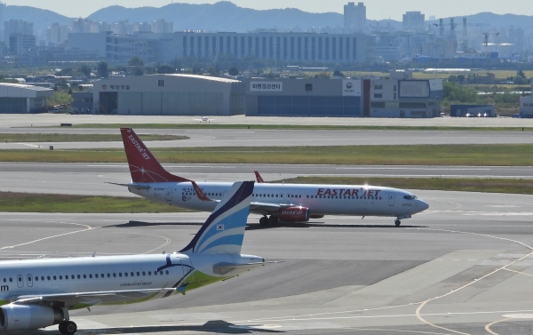 이스타항공은 자발적으로 보잉 737 MAX8 2기의 운항중단을 결정했다. (사진=손진석 기자)