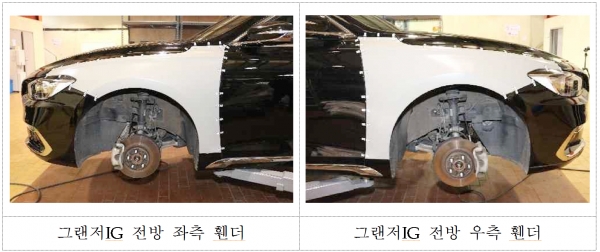 국산차 2호 인증 부품으로 등록된 그랜저 Ig 전방 휀더(사진=한국자동차부품협회)