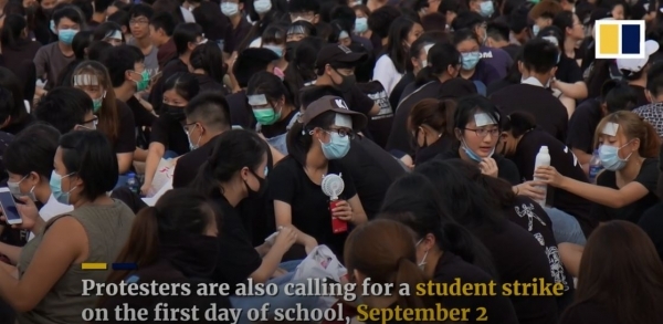 홍콩 시위 현장 (사진=SCMP 홈페이지 영상캡처)