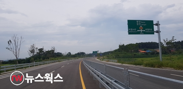 지방도 313호선 '안중~조암' 구간 도로 현장 모습(사진=경기도)