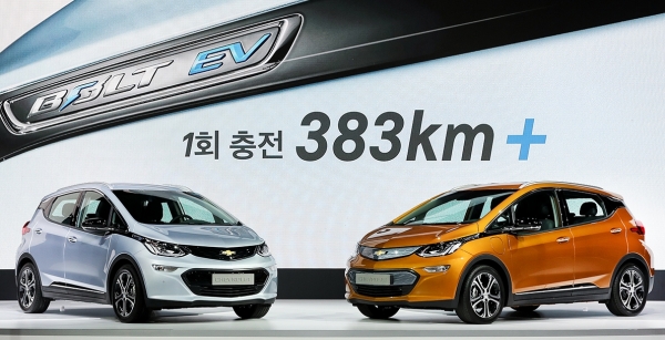 쉐보레 볼트 EV가 ‘2019 년 한국품질만족지수(KS-QEI)’ 전기차 부문에서 1위에 올랐다. (사진=쉐보레)