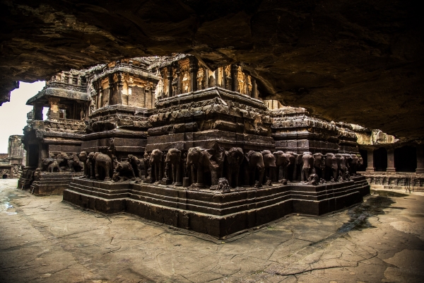 인도 아우랑가바드의 엘로라 석굴 카일라시 사원 (사진=KRT여행사)