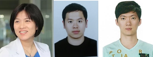 조윤경(왼쪽부터) 그룹리더, 김준영 학생연구원, 박양석 학생연구원 (사진제공=IBS)