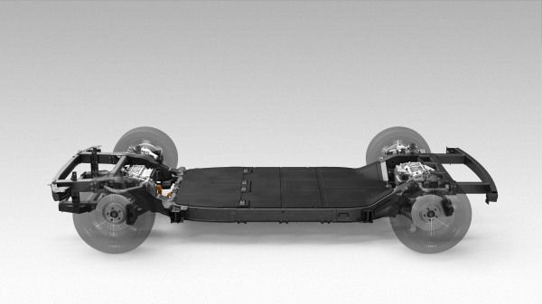 미국의 전기차 플랫폼 개발회사인 카누의 전기차 스케이트보드 플랫폼 (사진제공=현대자동차)
