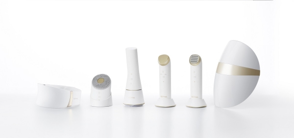 LG 프라엘 6종 제품 이미지. 왼쪽부터 더마 LED 넥케어, 초음파 클렌저, 듀얼 브러시 클렌저, 갈바닉 이온 부스터, 토탈 타이트 업 케어, 더마 LED 마스크. (사진제공=LG전자)
