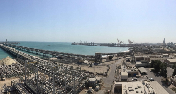 대림산업이 준공한 쿠웨이트 미나 알 아흐마디 석유화학 단지내 황 재처리 공장 전경. (사진제공=대림산업)