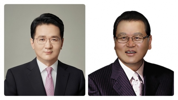 조원태 한진그룹 회장(왼쪽), 권홍사 반도그룹 회장