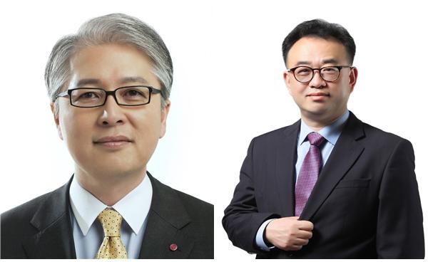 권봉석(왼쪽) LG전자 CEO 사장과 배두용 LG전자 CFO 부사장. (사진제공=LG전자)