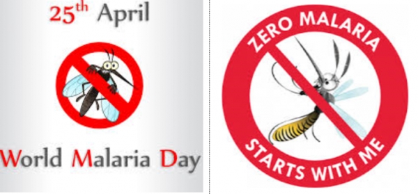 WHO가 정한 세계말라리아의 날(World Malaria Day 2020)을 상징하는 심벌. 2020년 캠페인 표어는 'ZERO Malaria Starts with me'다.