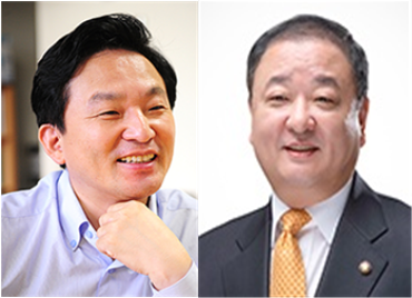 원희룡(왼쪽) 제주지사와 강창일 민주당 의원. (사진=네이버 인물 캡처)