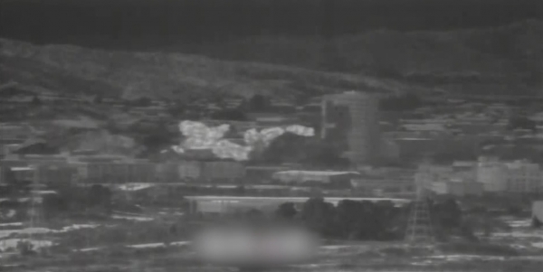 육군이 감시 장비로 포착한 남북공동연락사무소 폭파 장면&nbsp;(사진=육군 제공)<br>