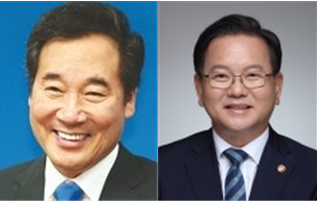 이낙연(왼쪽) 민주당 의원 vs. 김부겸 민주당 전 의원. (사진=네이버 인물검색 캡처)