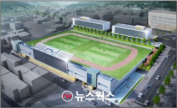 2022년 3월 준공 예정인 이천시 공설운동장 주차전용건축물 조감도 (사진제공=이천시)