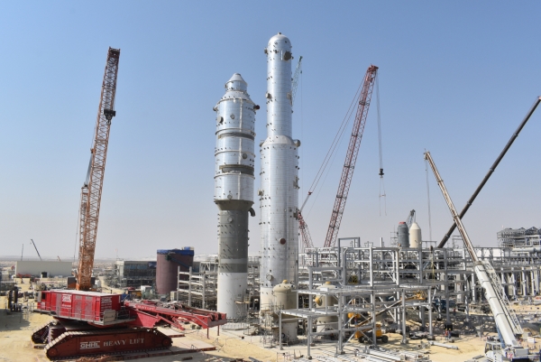 사우디 암모니아 공장 이산화탄소 제거시설. (사진제공=대림산업)