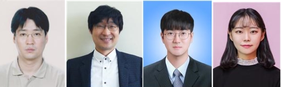 고두현(왼쪽부터) 교수, 김선경 교수, 문윤종 학생, 이정호 학생 (사진제공=연구재단)