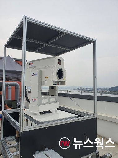 세계 최초 스캐닝 라이다(LADAR) 미세먼지 관리시스템 관련 장비 모습.(사진=시흥시)