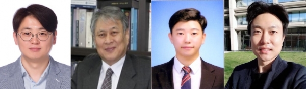 정용채(왼쪽부터) 책임연구원, 한학수 교수, 김영남 연구원, 남기호 박사 (사진제공=KIST)