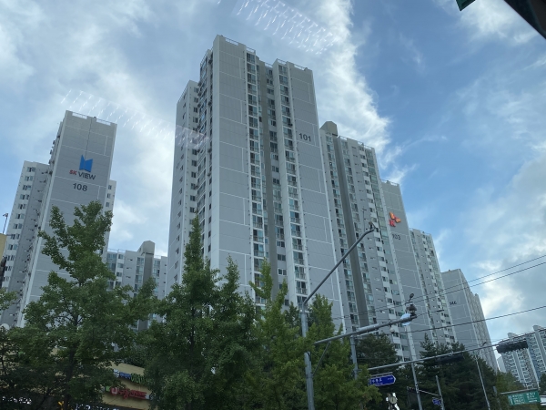 서울 강북구에 있는 한 아파트 단지 전경. (사진=남빛하늘 기자)