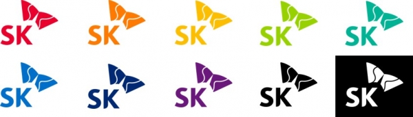 SK 행복날개 10가지 색상. (사진제공=SK그룹)