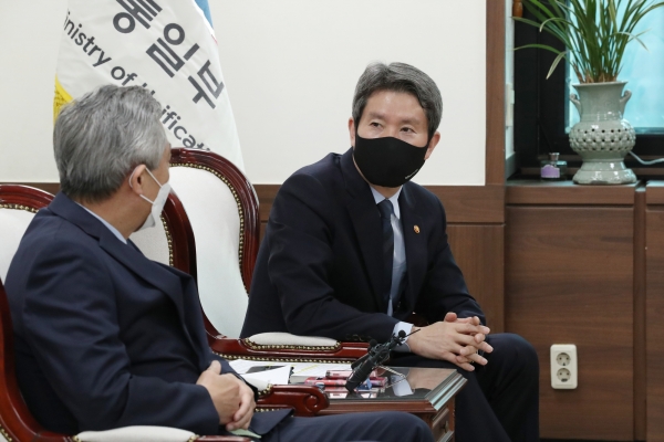 이인영 통일부 장관이 지난 24일 대북