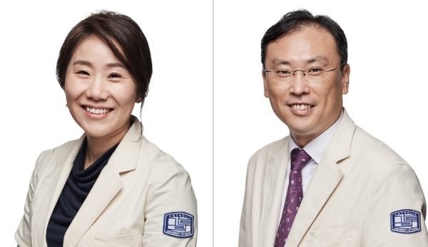 김명신 교수(왼쪽)와 박신양 교수
