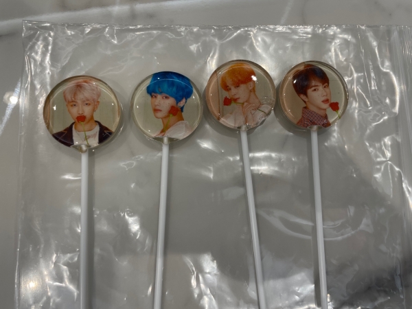 선명하게 나온 방탄소년단 이미지 캔디. (사진=백승윤 기자)