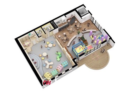 동탄2 A93블록 아파트 커뮤니티센터에 설계된 유니버셜 디자인 이미지(사진제공=GH)