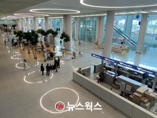 한산한 인천국제공항의 모습. (사진=김남희 기자)