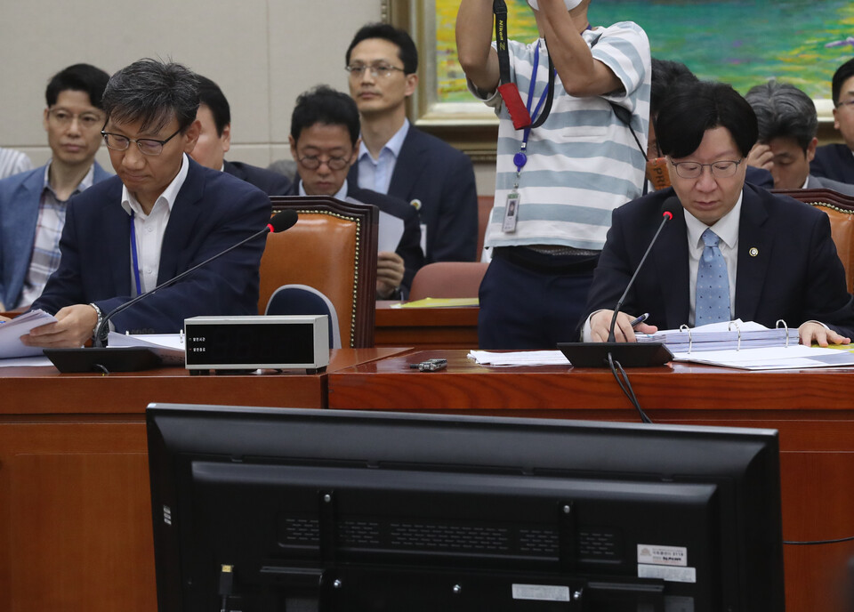 김소영 금융위원회 부위원장이 지난 4일 서울 여의도 국회에서 열린 정무위원회 법안심사제1소위원회에 참석해 발언을 준비하고 있다. (사진=뉴스1)