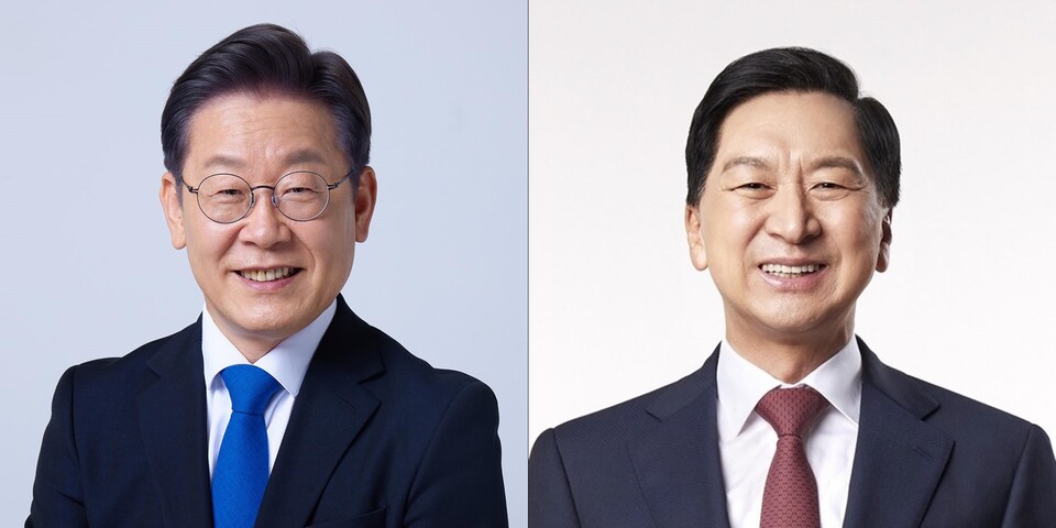 이재명(왼쪽) 민주당 대표 vs 김기현 국민의힘 대표. (사진=페이스북 캡처)