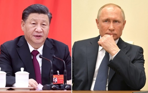 시진핑(왼쪽) 중국 국가주석과 블라디미르 푸틴 러시아 대통령. (사진=중국 중앙인민정부 홈페이지·푸틴 공식 홈페이지 캡처)