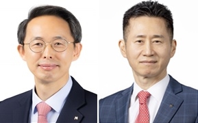 황기연(왼쪽부터)  신임 상임이사와 이동훈 신임 남북협력본부장. (사진제공=수출입은행)