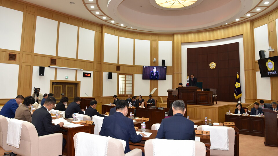 제248회 경산시의회 임시회가 18일 열리고 있다. (사진제공=경산시)