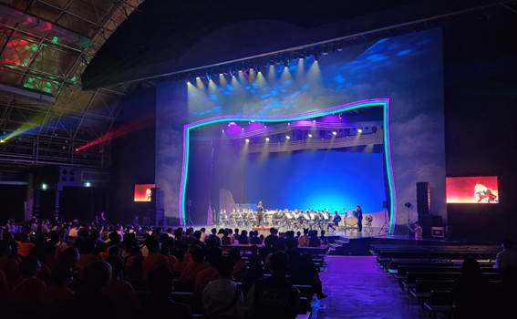 '가디언 테일즈' 2023 게임문화축제 오케스트라 공연이 진행되고 있다. (사진제공=카카오게임즈)