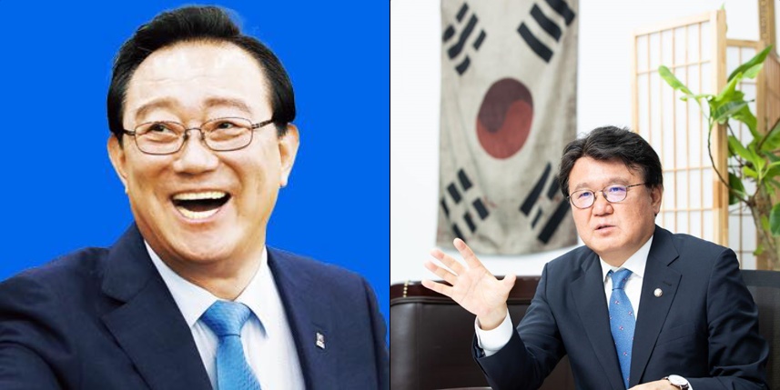 송철호(왼쪽) 전 울산시장·황운하 민주당 의원. (사진출처=페이스북)