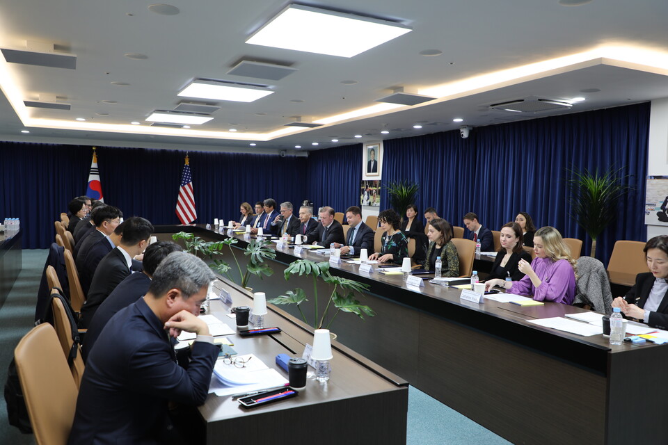 조태용 국가안보실장과 제이크 설리번 미국 백악관 국가안보보좌관은 9일 서울에서 열린 '제1차 한미 차세대 핵심·신흥기술 대화'를 주재했다.(사진제공=대통령실)