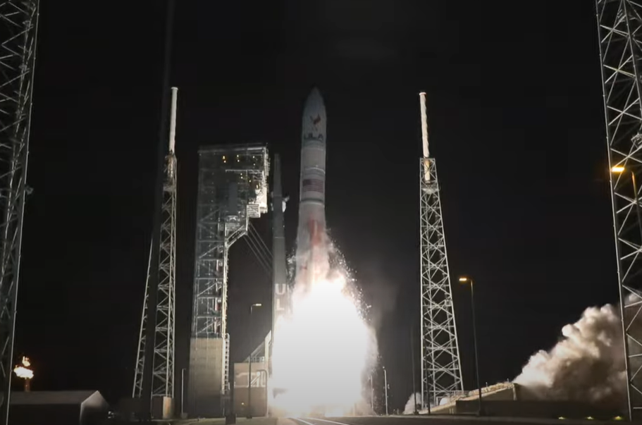민간 달 착륙선 페레그린을 실은 로켓이 8일(현지시간)  미국 플로리다 케이프커내버럴 우주기지에서 발사되고 있다. (출처=나사 홈페이지)