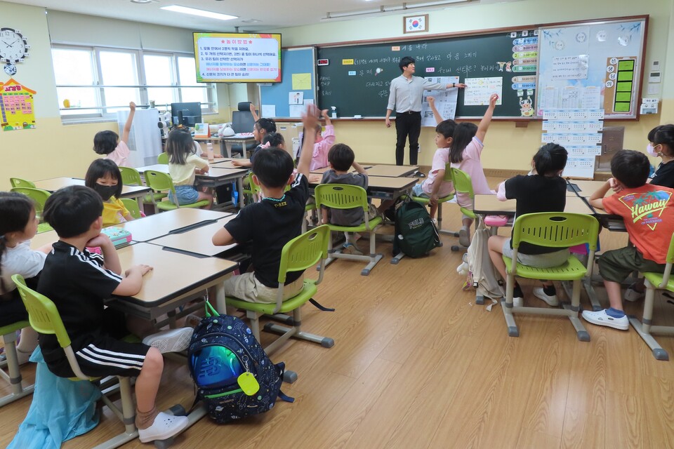 질문에서 출발해 개념에 이르는 경북형 교실 수업 모습. (사진제공=경북교육청)