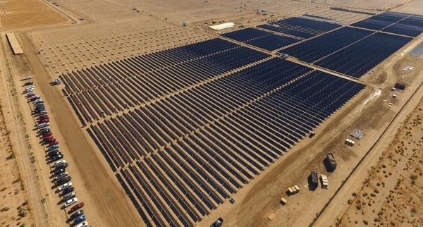 미국 캘리포니아 비컨 카운티 태양광 발전소. (사진제공=한화솔루션)