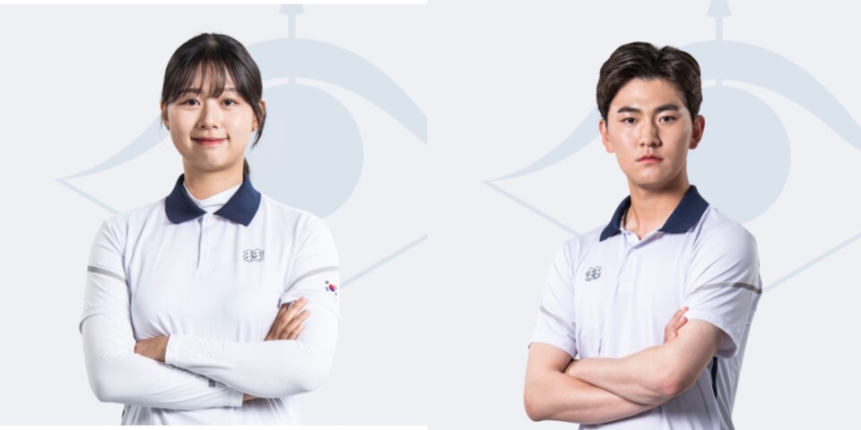왼쪽부터 임시현, 김제덕(출처=대한양궁협회 홈페이지)