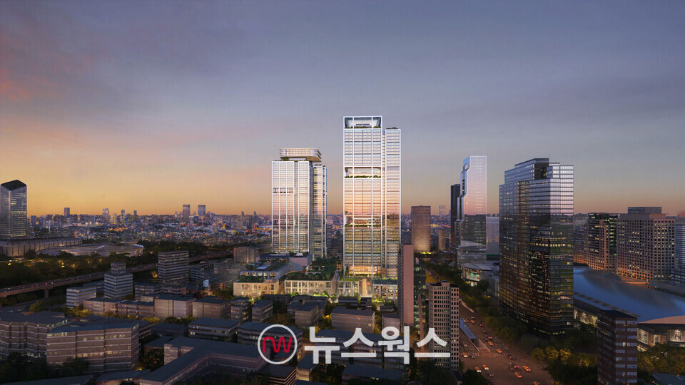 현대차그룹이 공개한 GBC의 야경 조감도. (사진제공=현대차그룹)